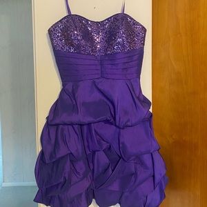 Purple homecoming dress